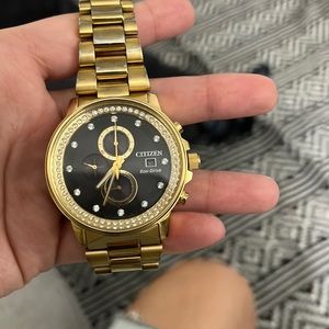Citizen eco drive gold watch